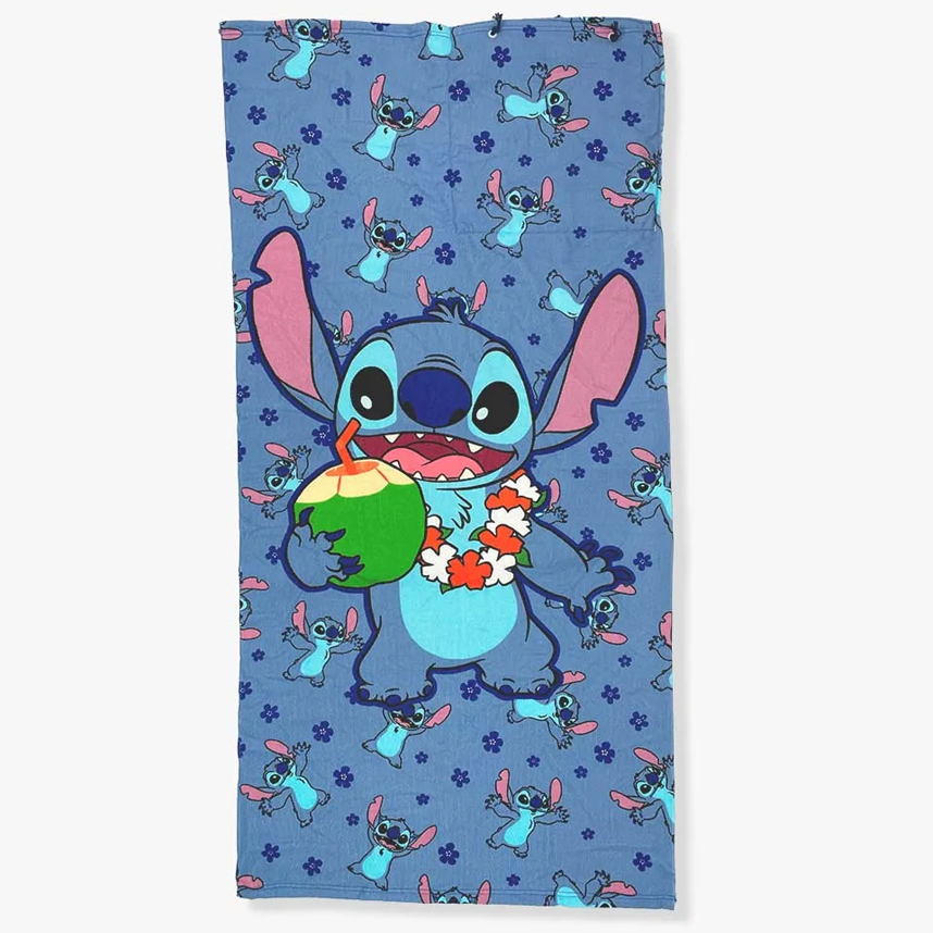 Toalha De Praia Zona Criativa 2 Em 1 Com Sacola Stitch Toalha De Praia Zona Criativa 2 Em 1 Com Sacola Stitch