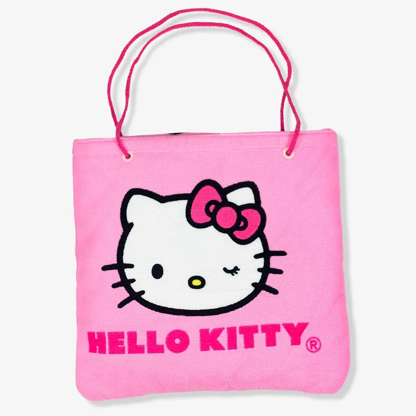 Toalha De Praia Zona Criativa 2 Em 1 Com Sacola Hello Kitty