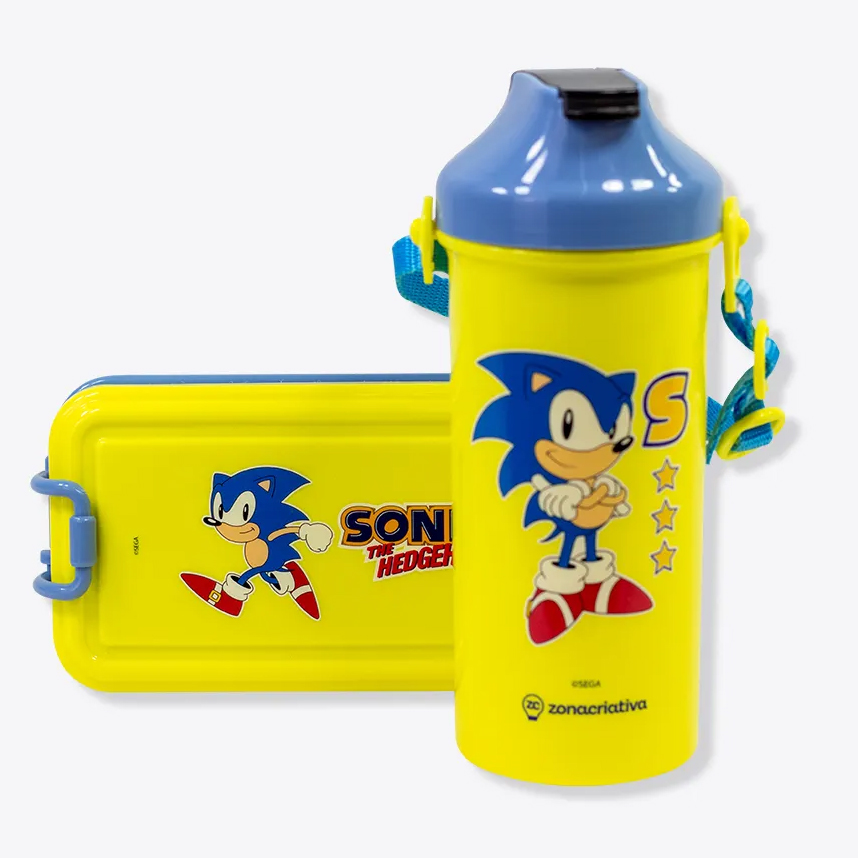 Kit Lanche Infantil Zona Criativa Box Sonic