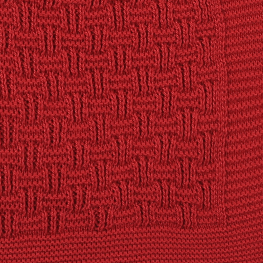 Manta Infantil Ternura Trabalhado Quadrado Em Tricõ