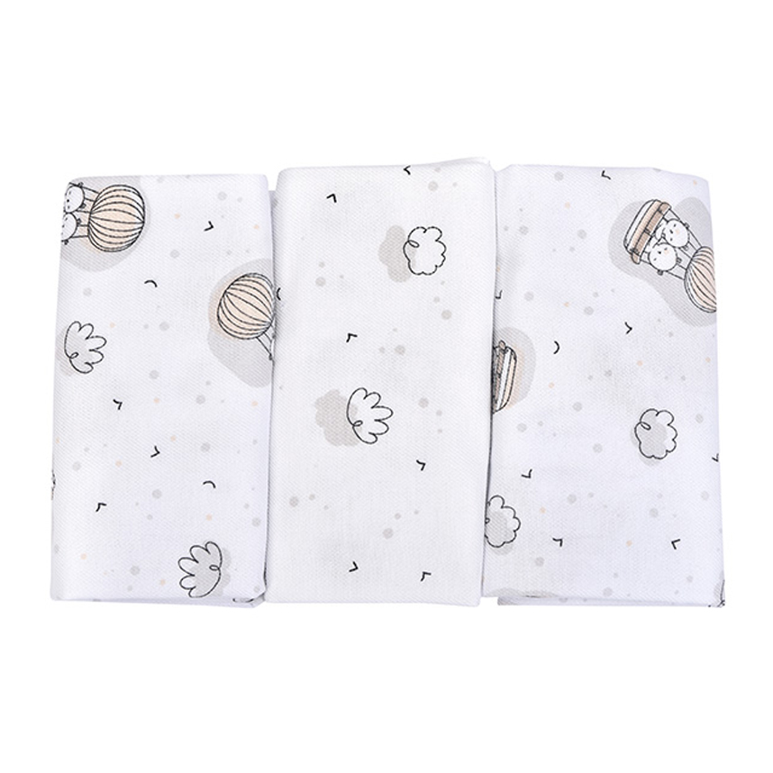 Kit Cueiro Cia Do Neném Estampa Urso 3 Peças