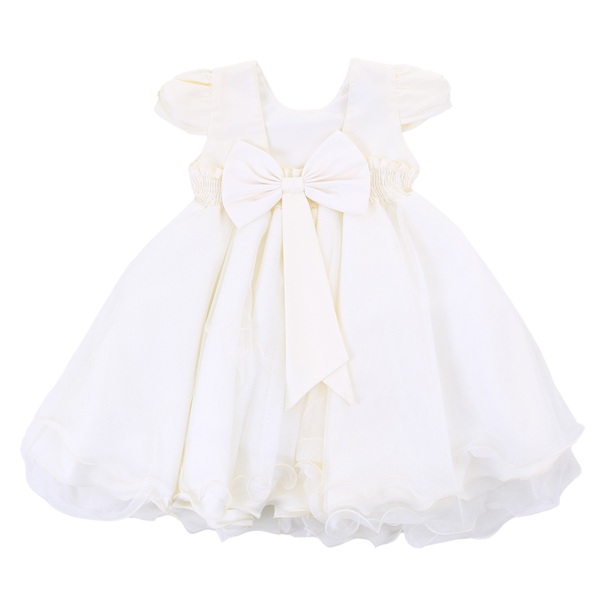 Vestido Infantil Nelu Bordado Flores Saia Com Babados