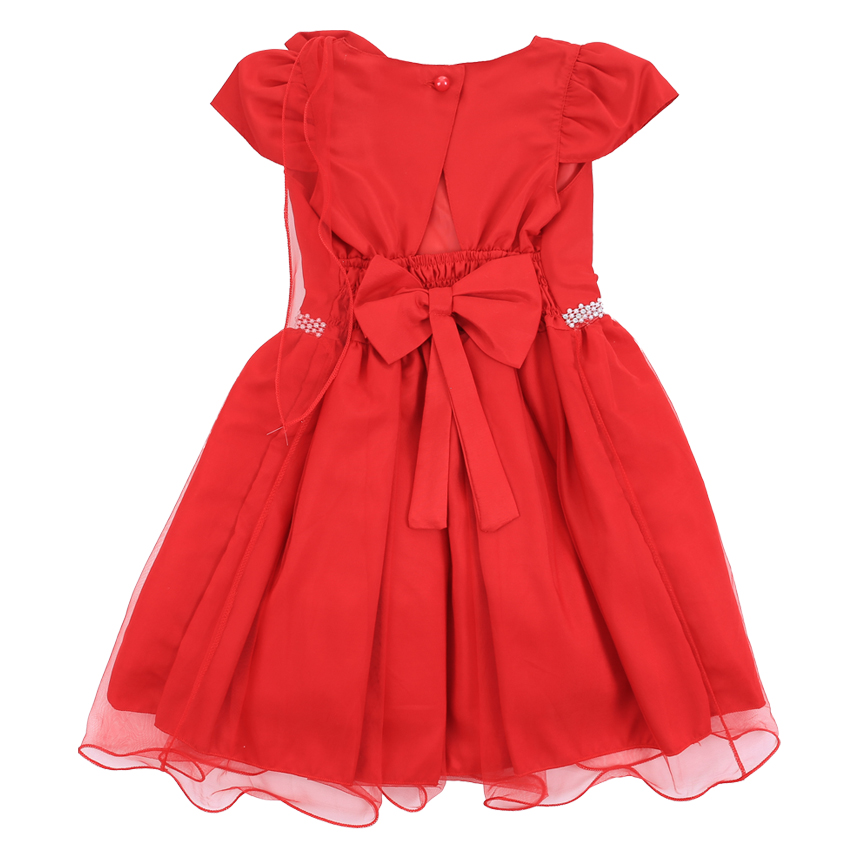 Vestido Infantil Planeta Rosa Aplicação Laço Tule Vestido Infantil Planeta Rosa Aplicação Laço Tule