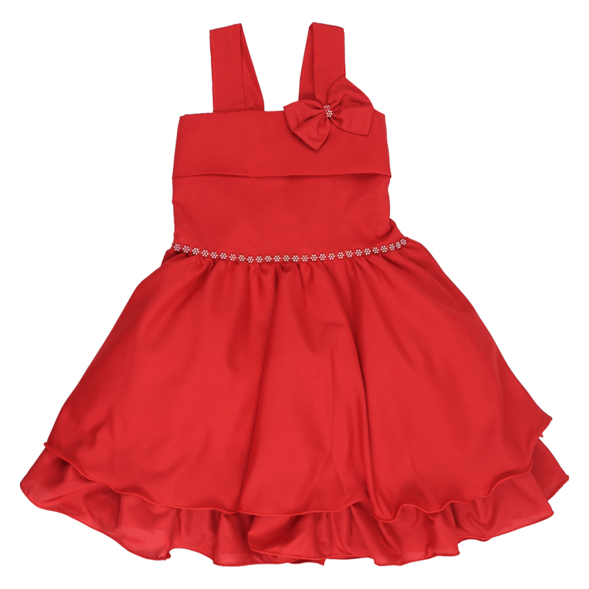 Vestido Infantil Planeta Rosa Aplicação Alça Laço Tule