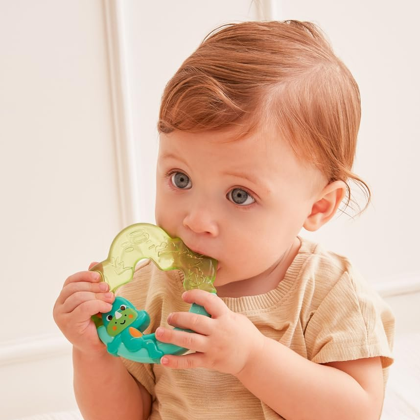 Mordedor Bebê Buba Com Água Dinossauro Zoo