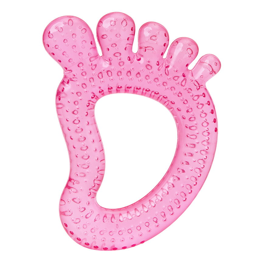 Mordedor Buba Com Água Formato Pézinho Rosa