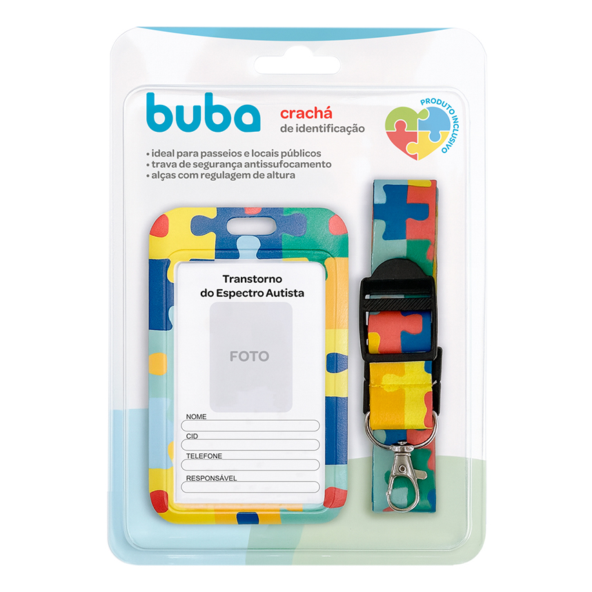 Crachá De Identificação Buba De Espectro Autista
