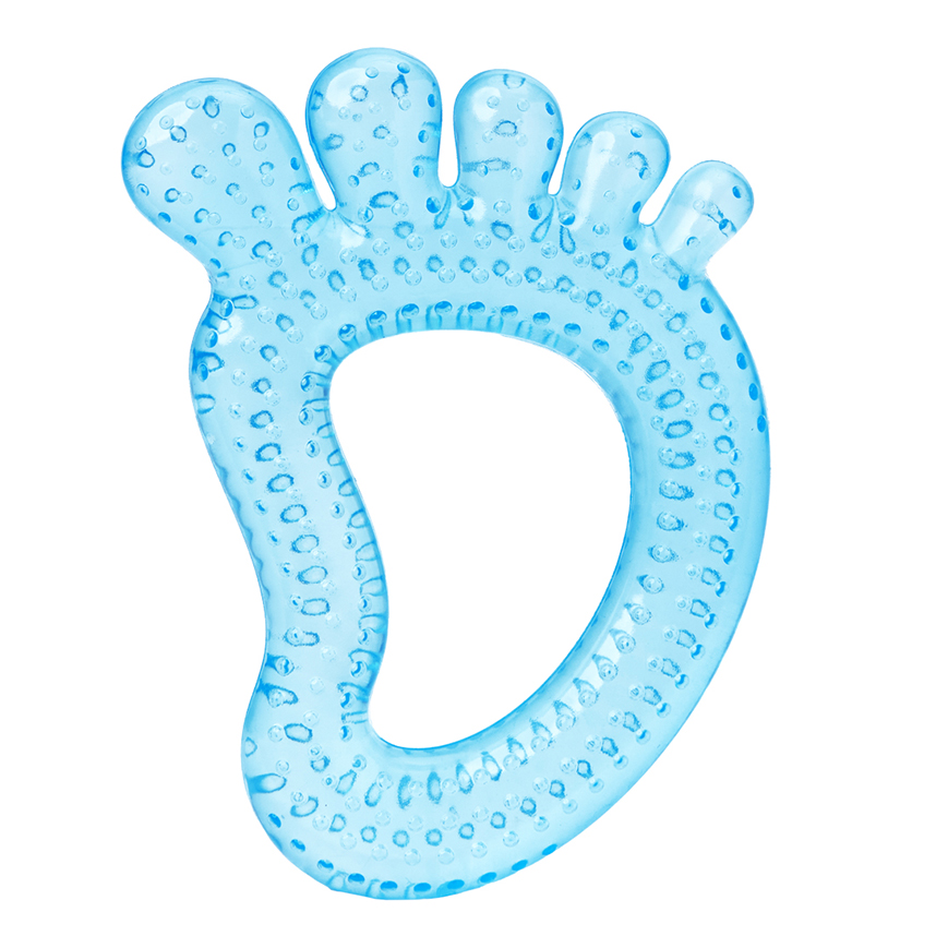 Mordedor Buba Com Água Formato Pézinho Azul