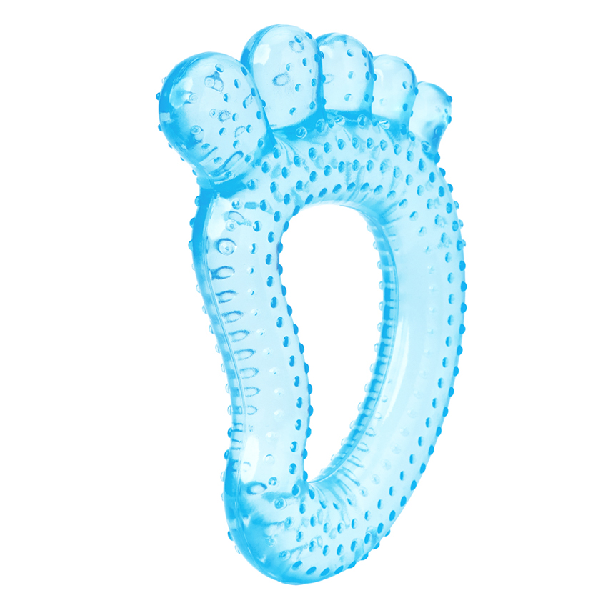 Mordedor Buba Com Água Formato Pézinho Azul