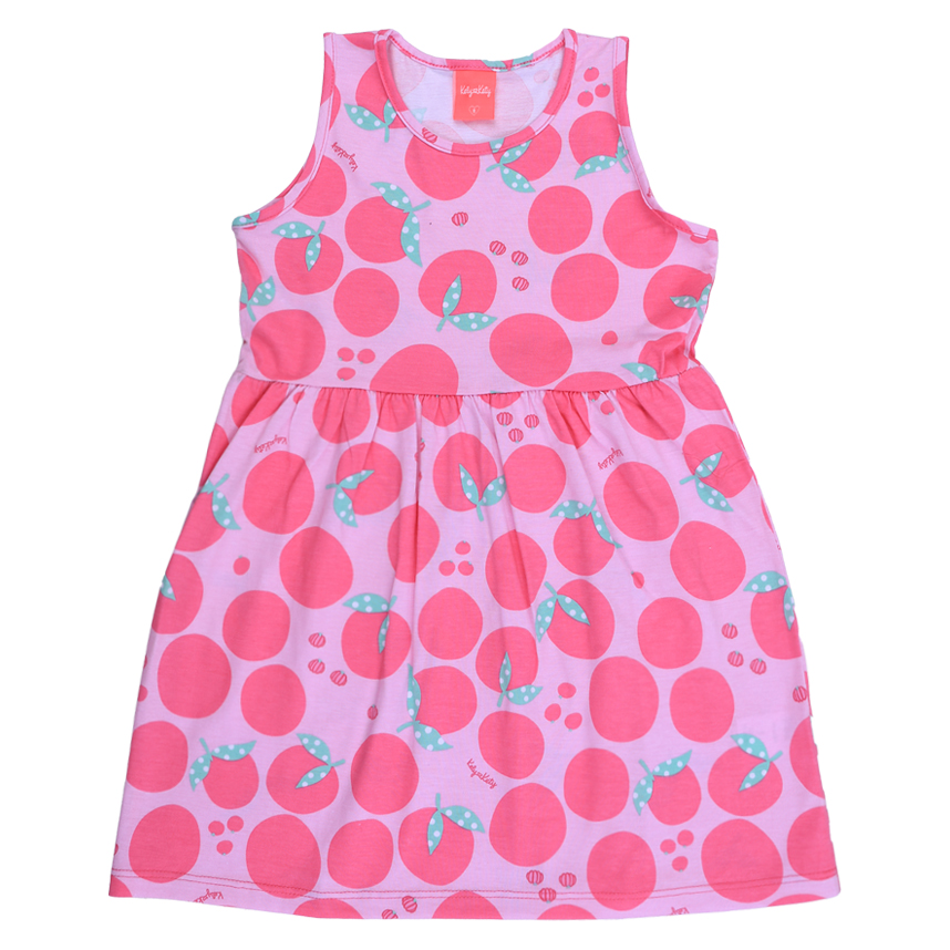 Vestido Infantil Kely Kety Cavado Meia Malha Estampado Vestido Infantil Kely Kety Cavado Meia Malha Estampado