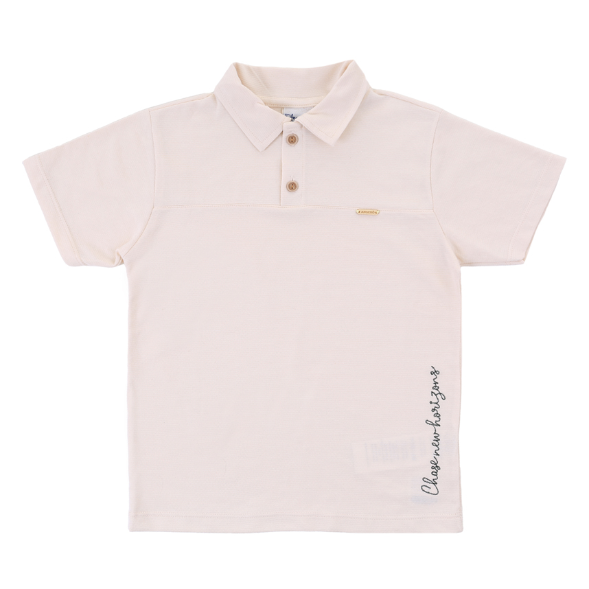 Conjunto Infantil Angerô Camiseta Polo E Bermuda Linho Conjunto Infantil Angerô Camiseta Polo E Bermuda Linho