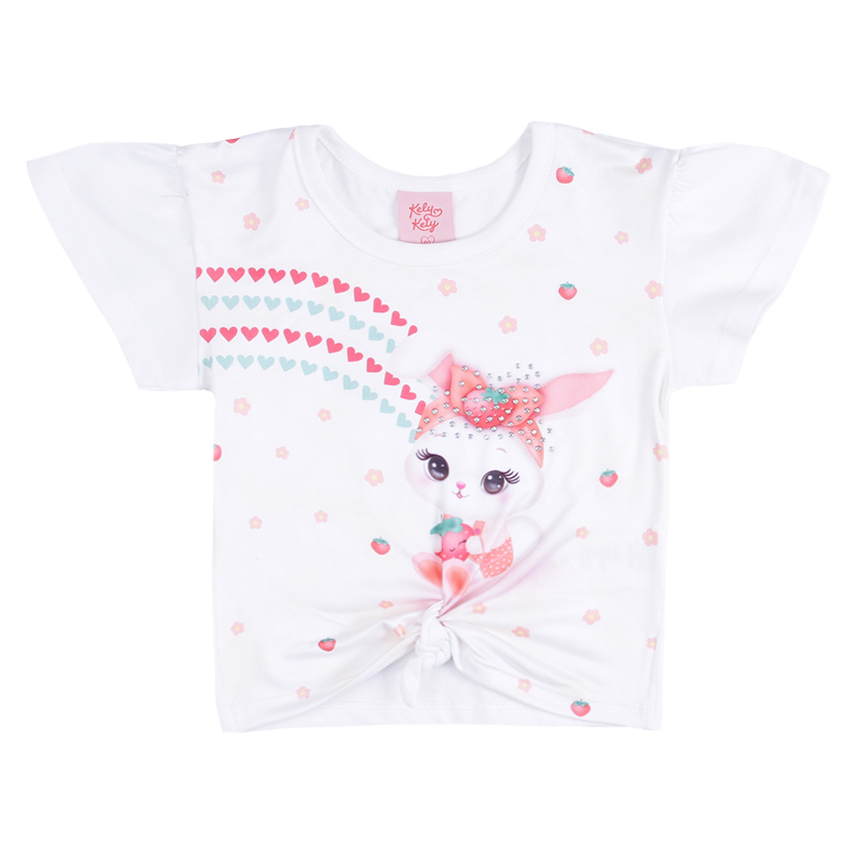 Conjunto Infantil Kely Kety Blusa E Short  Moletinho