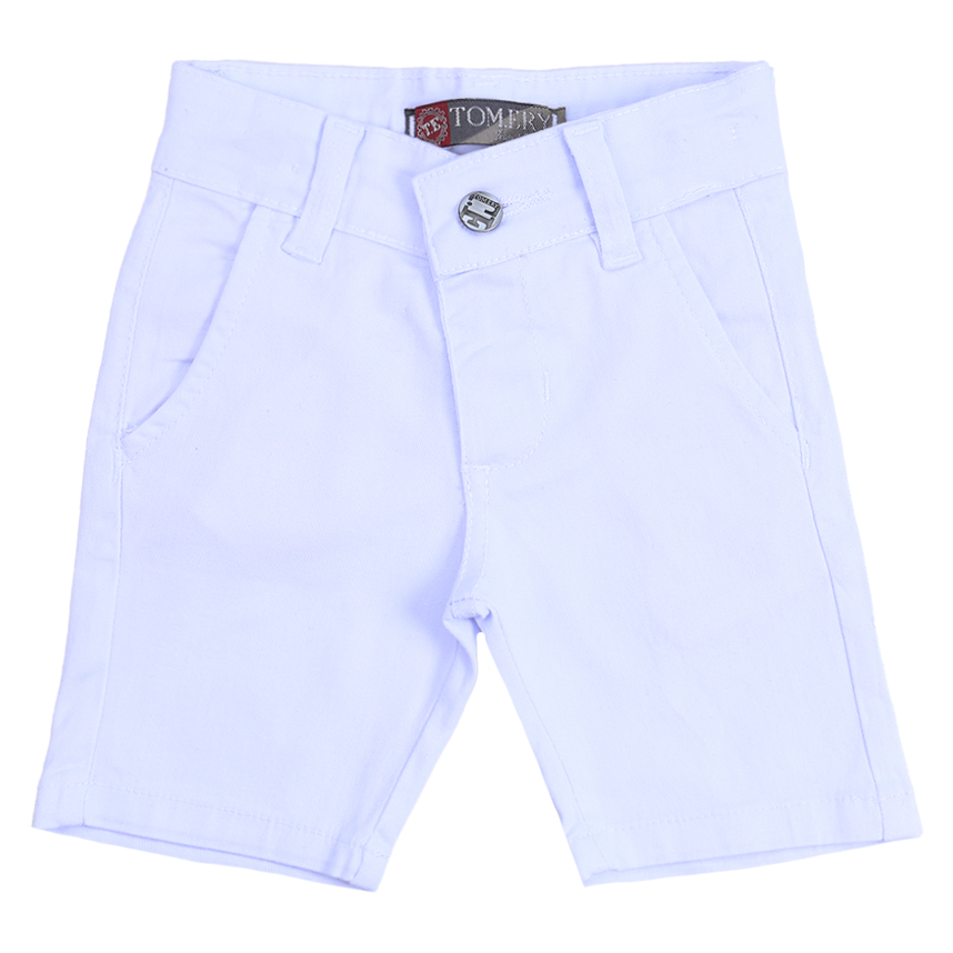 Bermuda Sarja Juvenil Tom Ery Básica Com Lycra