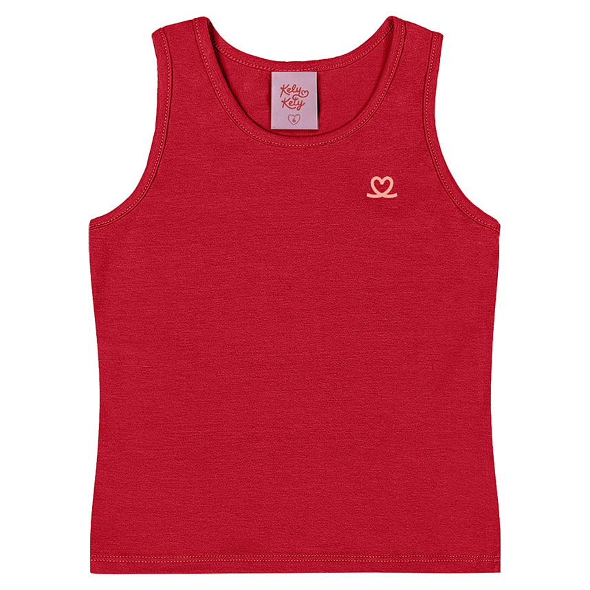 Blusa Infantil Kely Kety Cavada Básica Em Cotton