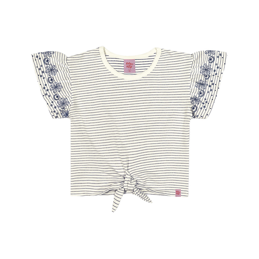 Blusa Infantil Kely Kety Meia Malha Trabalhada Listrada