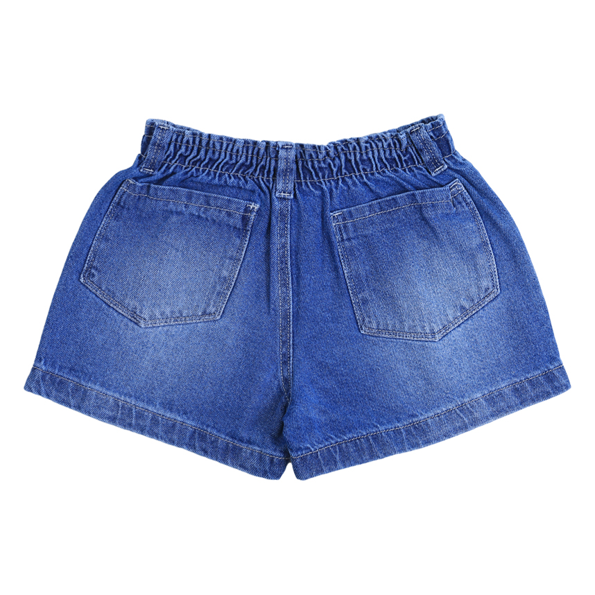 Short Jeans Infantil Oznes Used Detalhe Corrente