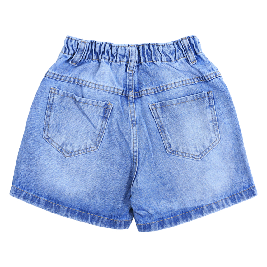 Short Jeans Juvenil Oznes Detalhe Used E Rasgos
