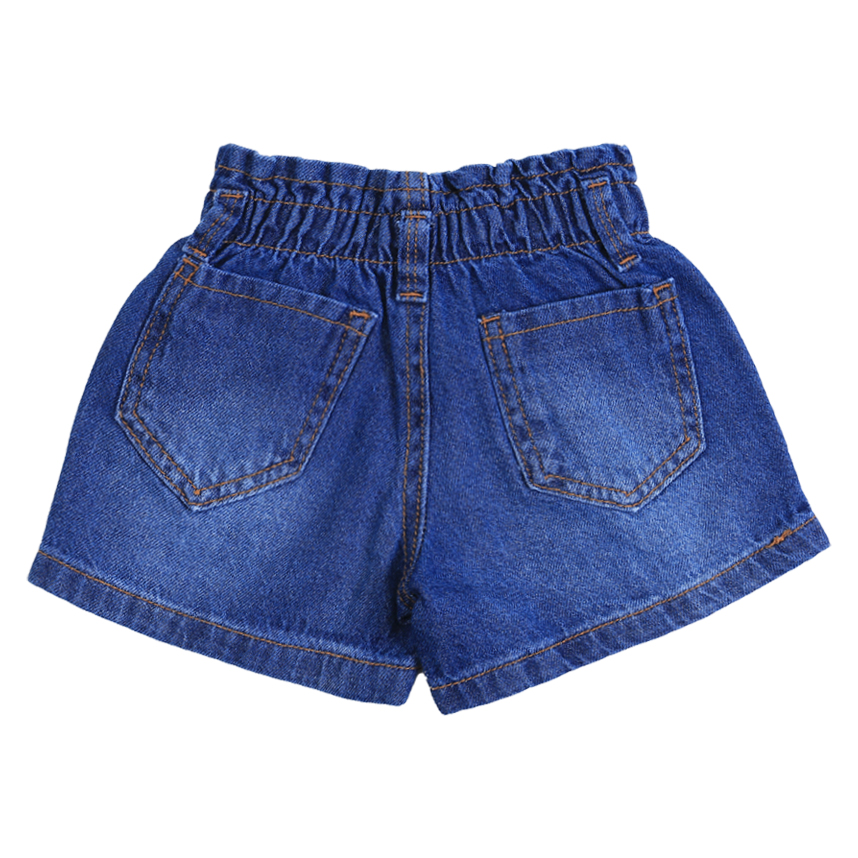 Short Jeans Infantil Oznes Used Detalhe Corrente