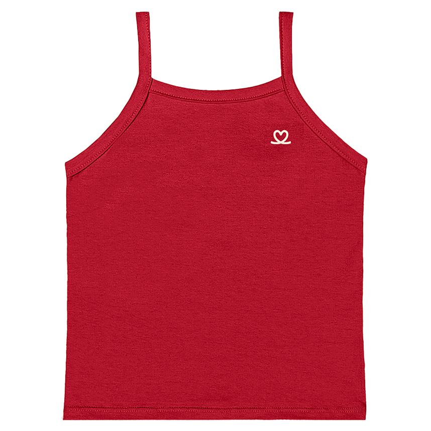 Blusa Juvenil Kely Kety Básica Com Alça Em Cotton