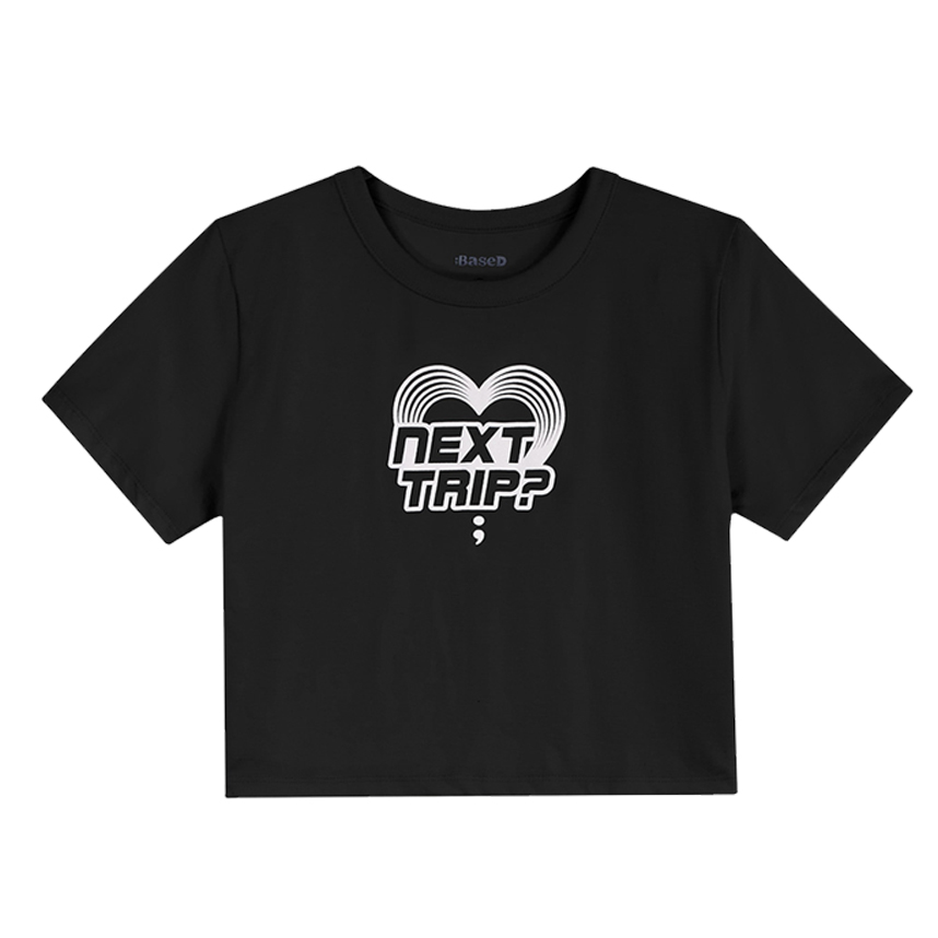 Blusa Juvenil Based Manga Curta Estampada