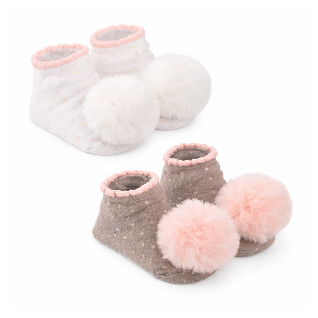 Meia Bebê Pimpolho Menina Festa Pompom