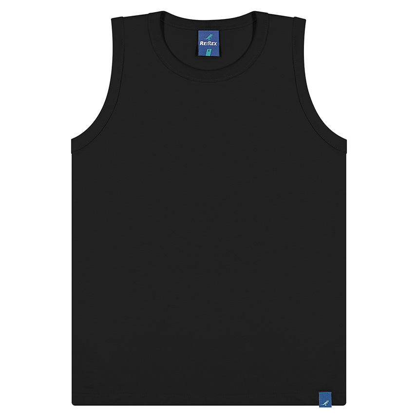 Camiseta Regata Juvenil Reirex Básica Em Meia Malha Camiseta Regata Juvenil Reirex Básica Em Meia Malha