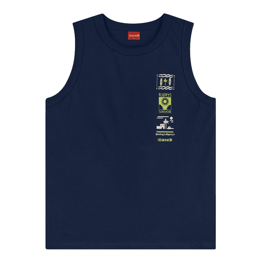 Camiseta Juvenil Based Regata Estampada Em Meia Malha