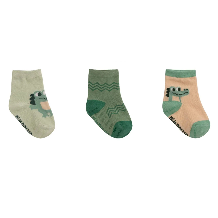 Meia Bebê Pimpolho Menino Kit Com 3 Peças