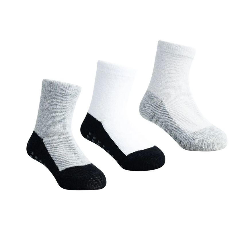 Meia Infantil Pimpolho Unissex Lisa Com 3 Peças