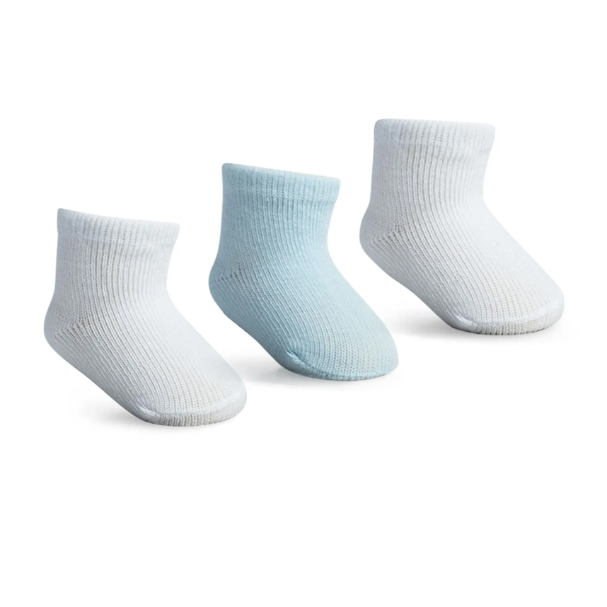 Meia Bebê Pimpolho Menino Cano Alto Com 3 Peças