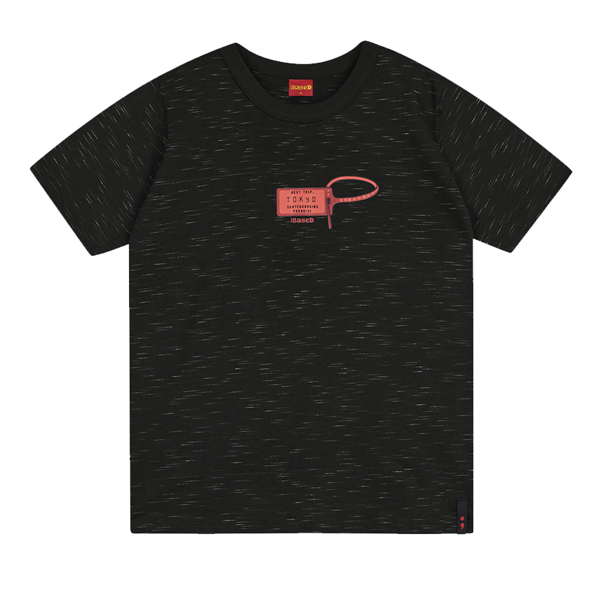 Camiseta Juvenil Based Em Meia Malha Jet Estampada