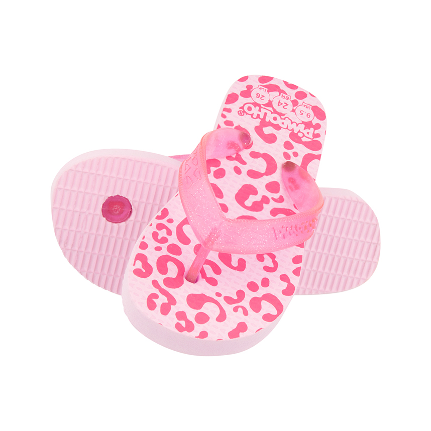 Chinelo Infantil Pimpolho Menina Estampa Onça