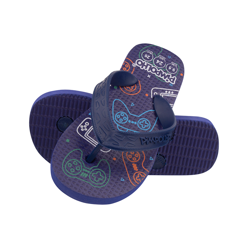 Chinelo Infantil Pimpolho Menino Estampa Games