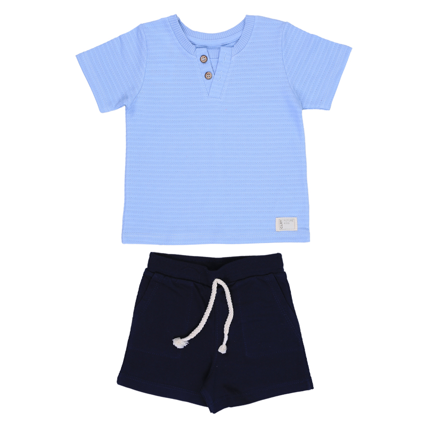 Conjunto Infantil Colorittá Camiseta E Bermuda Moletinho