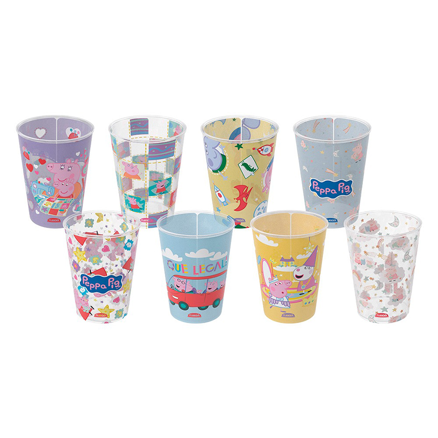 Copo Infantil Plasútil Estampa Peppa 320 ml