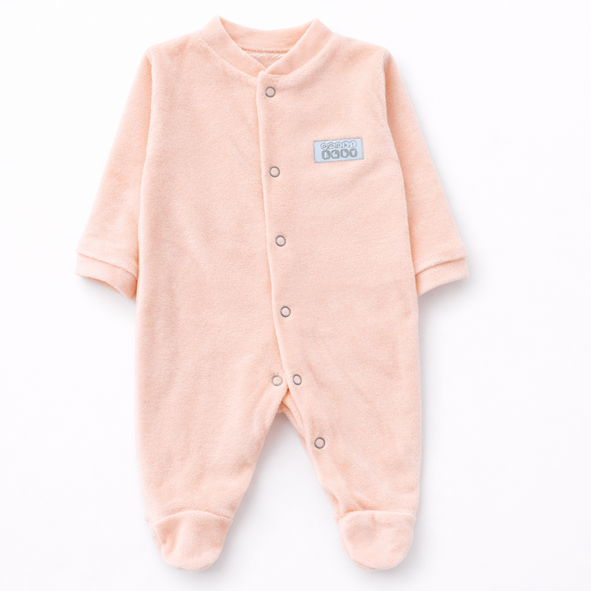 Macacão Longo Bebê Smoby Plush Com Botão Básico