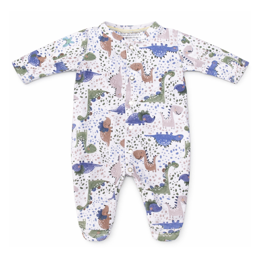 Macacão Longo Bebê Smoby Menino Estampa Dinossauro