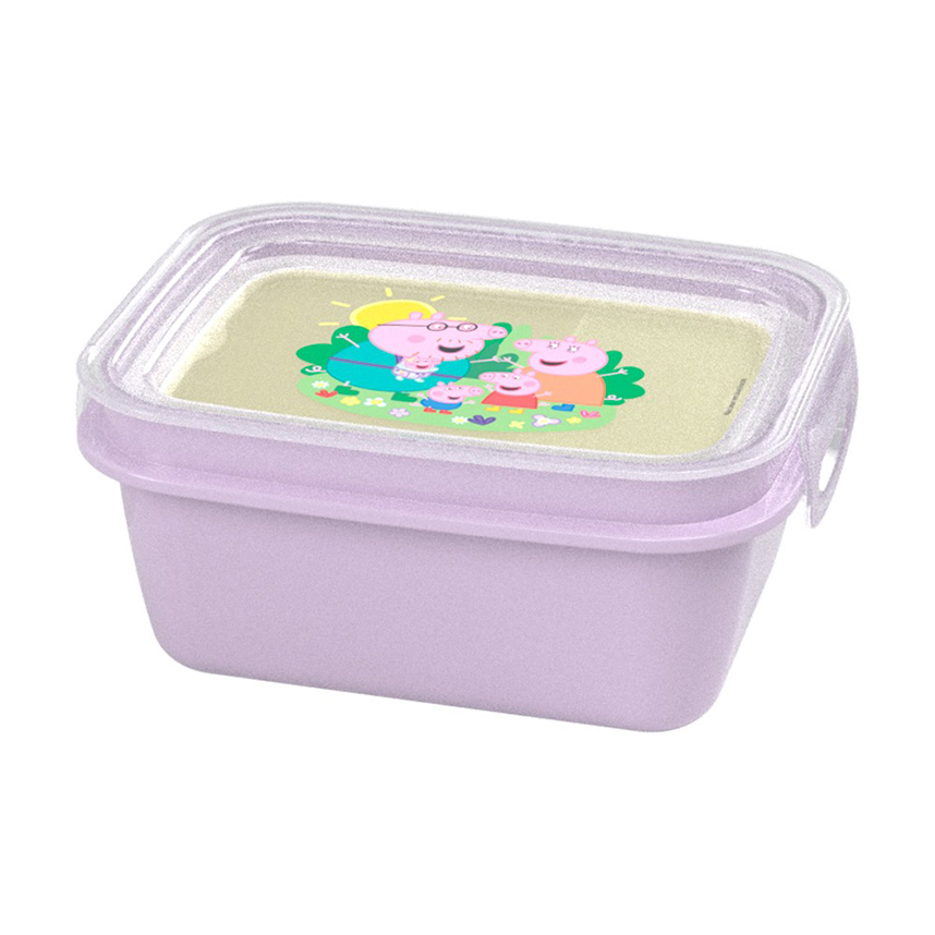 Pote Marmita Plasútil Com Trava Peppa 630 ml