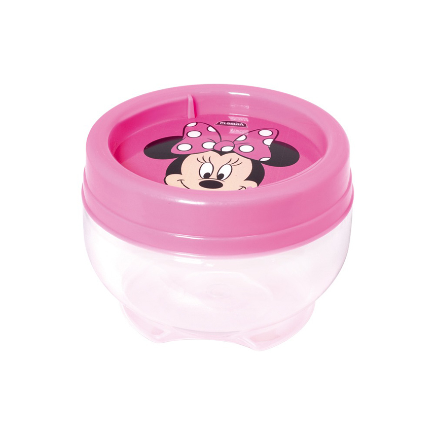 Pote Plasútil Gire E Trave Estampa Minnie Rosa