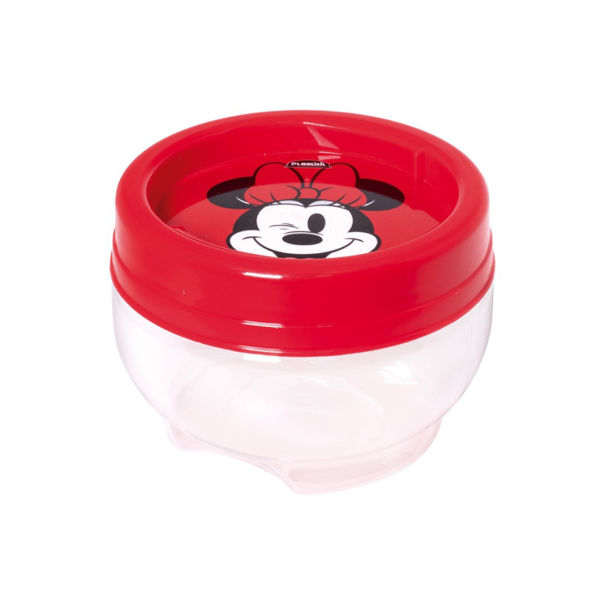 Pote Plasútil Gire E Trave Estampa Minnie Vermelho