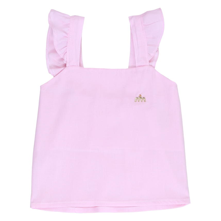 Conjunto Infantil Milli Nina Blusa Manga Babado E Saia