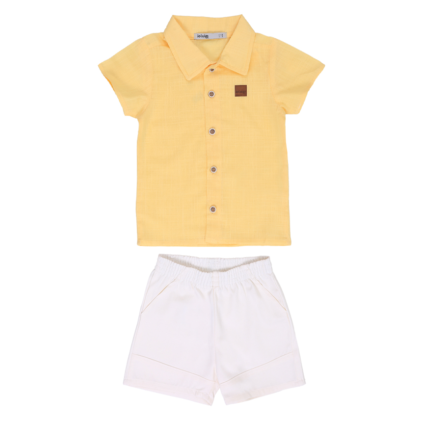 Conjunto Infantil Iolugi Camiseta Manga Curta E Bermuda