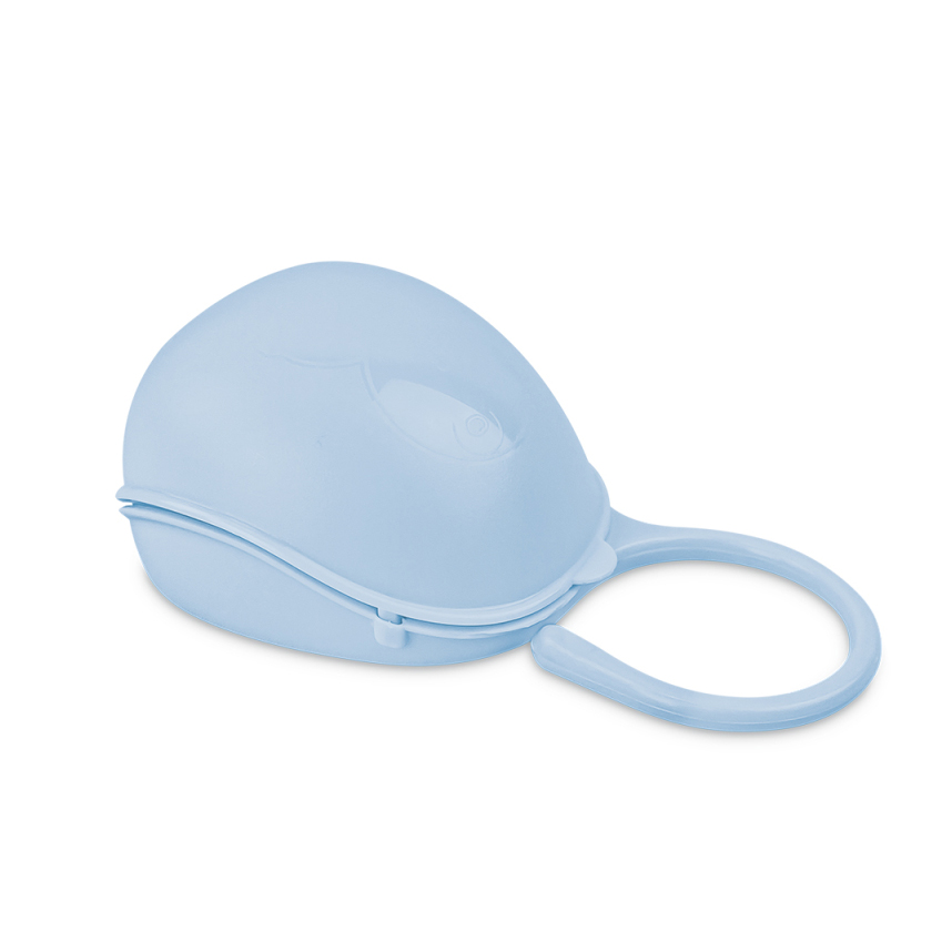 Porta Chupeta Cajovil Com Alça Para 1 Unidade Azul