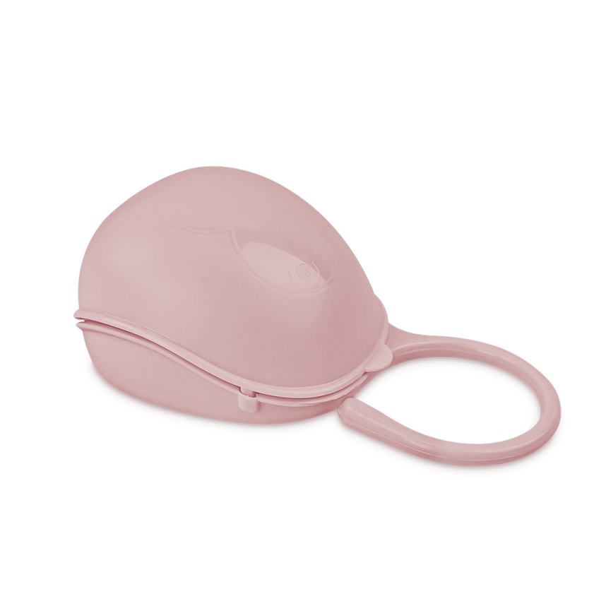 Porta Chupeta Cajovil Com Alça Para 1 Unidade Rosa