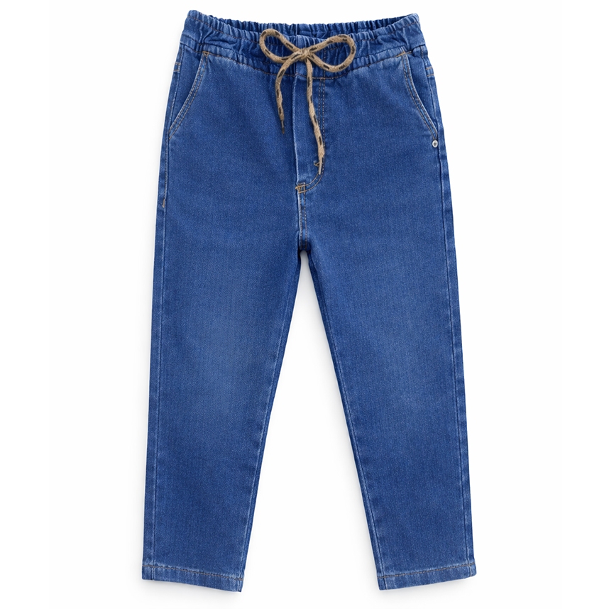 Calça Jeans Bebê Articolare Cós Elastano E Cordão