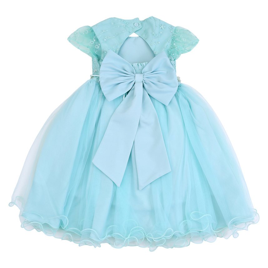 Vestido Infantil Menina Bonita Bordado Cinto Pérola