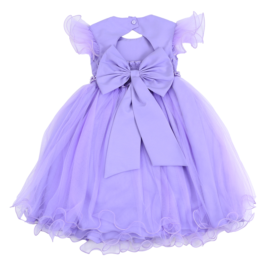 Vestido Infantil Menina Bonita Babados E Aplique Borboletas