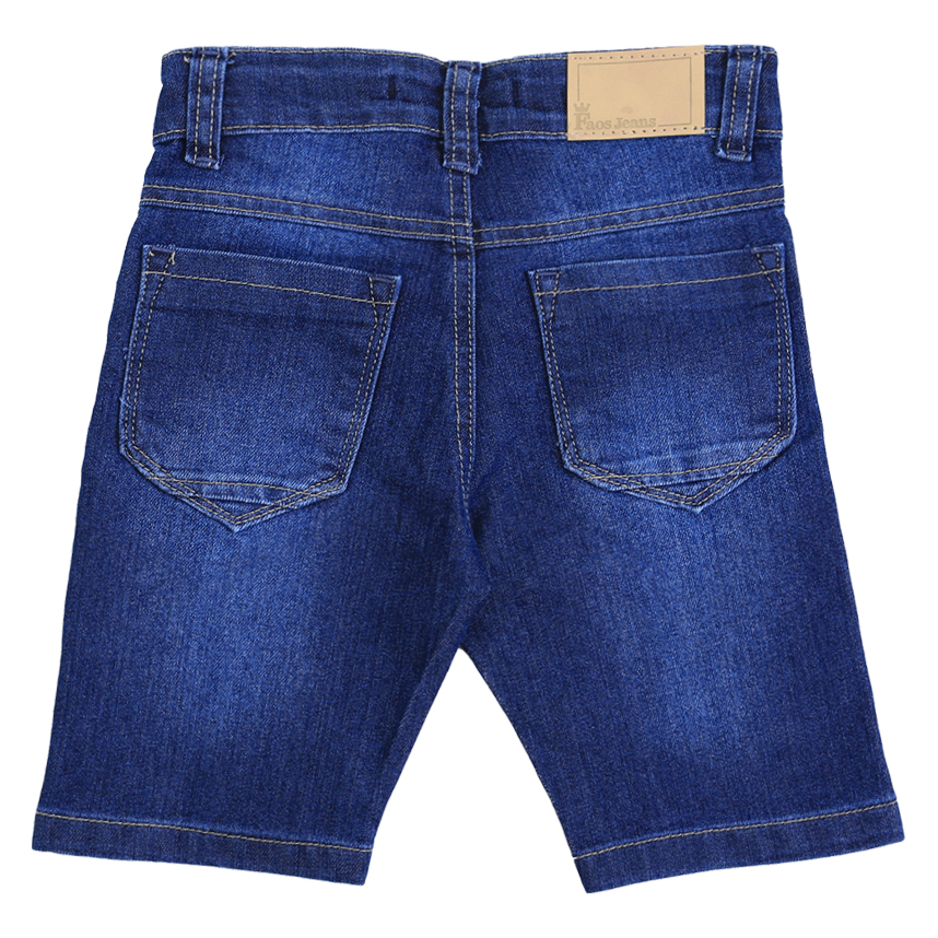 Bermuda Jeans Infantil Faos Used Leve Básica