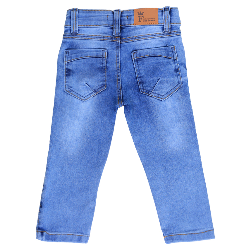 Calça Jeans Infantil Faos Used Unha de Gato