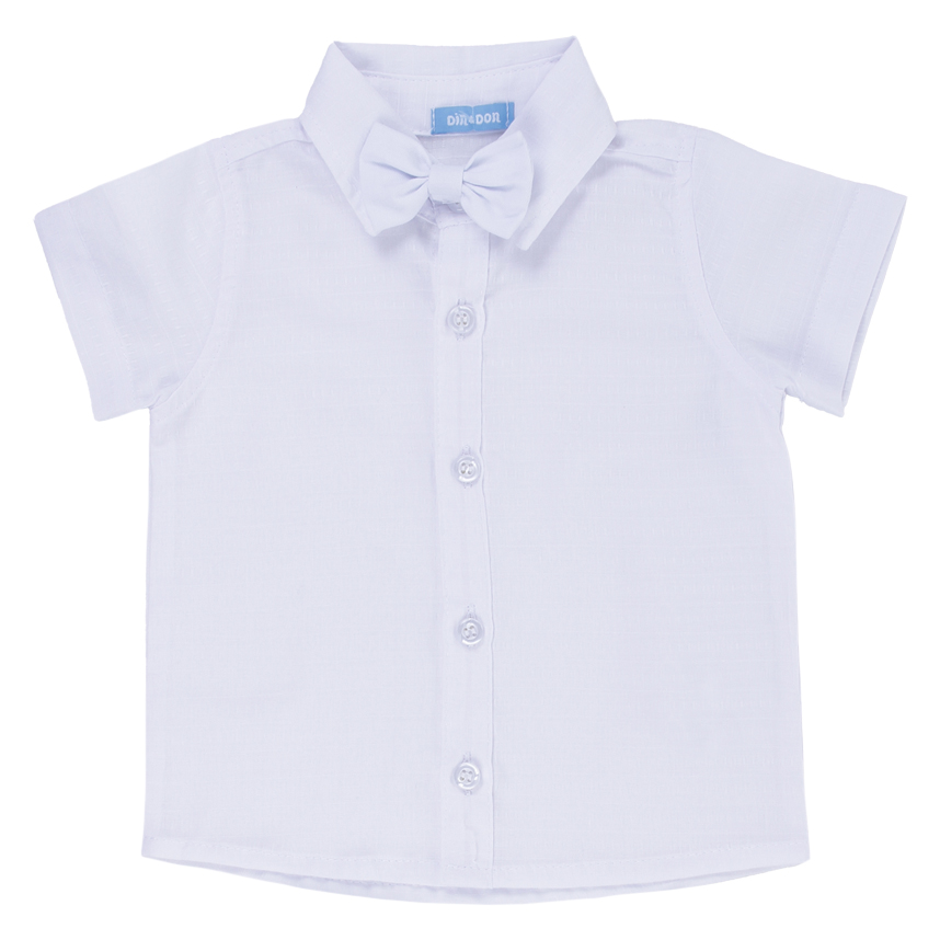 Conjunto Bebê Din Don Camiseta Manga Curta Gravata E Bermuda